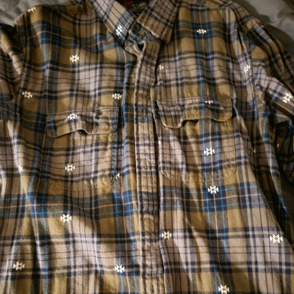 Old Navy NWOT long sleeve vintage green L flannel shirt
